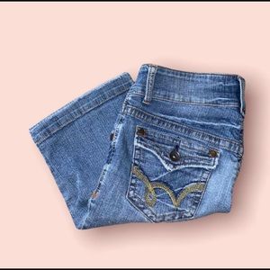 biker jean shorts!